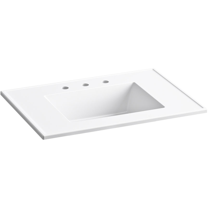 Kohler Ceramic/Impressions 31" Rectangular VanityTop & Reviews Wayfair
